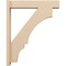 Ekena Millwork 5 1/2-in W x 26-in D x 32-in H Balboa Block Rough Cedar Woodgrain TimberThane Outlooker, Primed Tan OUTUR055X26X32BOA44RCPR - alternate 3